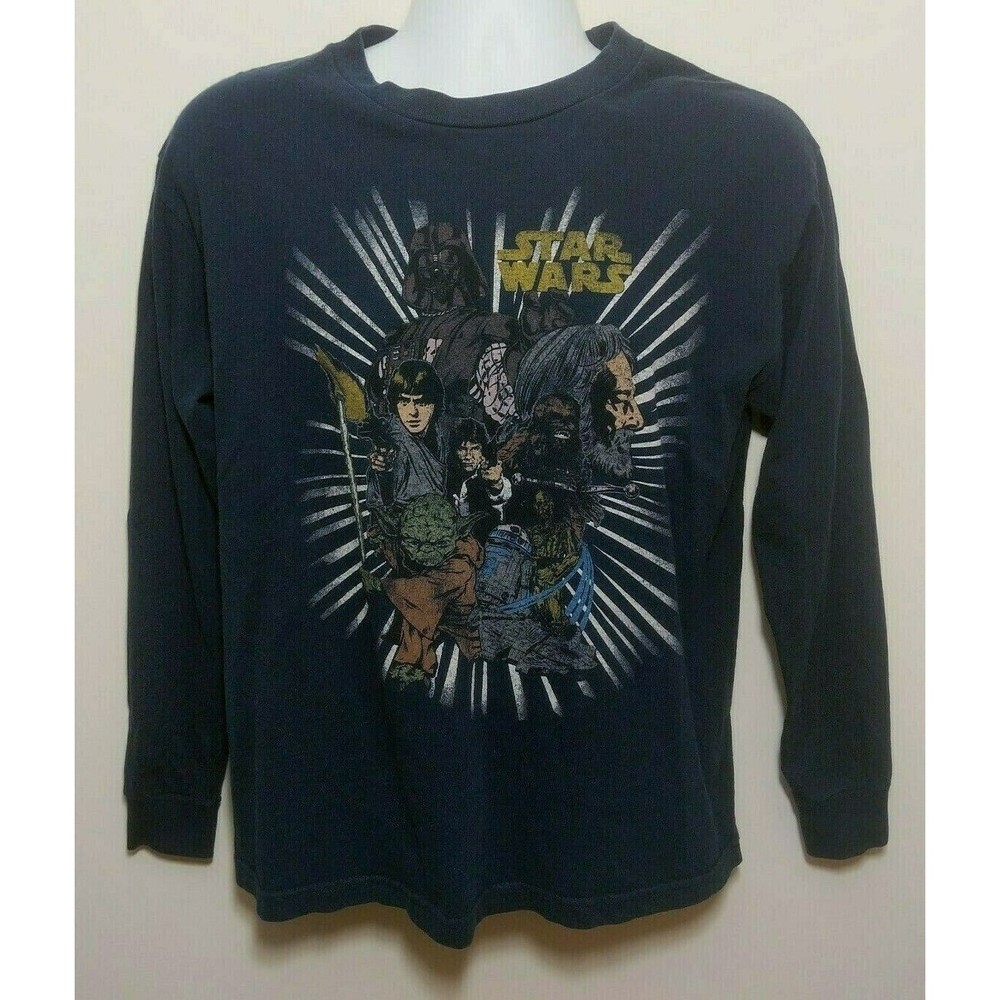 Star Wars Trilogy T-Shirt Adult Size Small Yoda Darth Vader T-Shirt VTG 90s